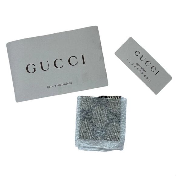 Gucci Sukey Large Canvas Leather Trim Large Satchel Handbag Purse Authentic - Picture 14 of 14